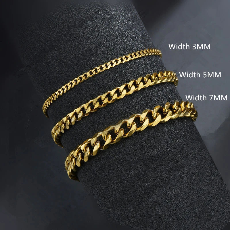 Trendy Cuban Chain Bracelet for Men