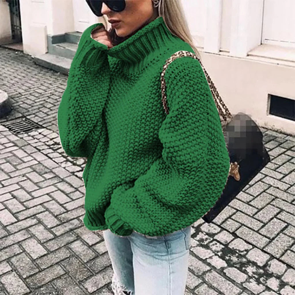 High Neck Pullover Sweater